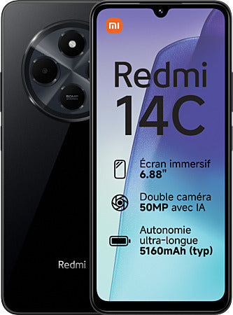 Xiaomi Redmi 14C NFC Dual SIM (8GB/256GB) Midnight Black