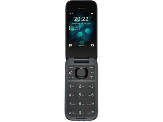 Nokia 2660 Flip Dual SIM (48MB/128MB) Κινητό με Κουμπιά (Ελληνικό Μενού) Μαύρο