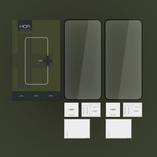 Hofi Full Face Tempered Glass 2τμχ Μαύρο (Samsung S24)