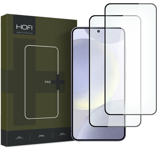 Hofi Full Face Tempered Glass 2τμχ Μαύρο (Samsung S24)