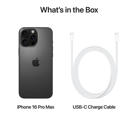 Apple iPhone 16 Pro Max 5G (8GB/512GB) Black Titanium
