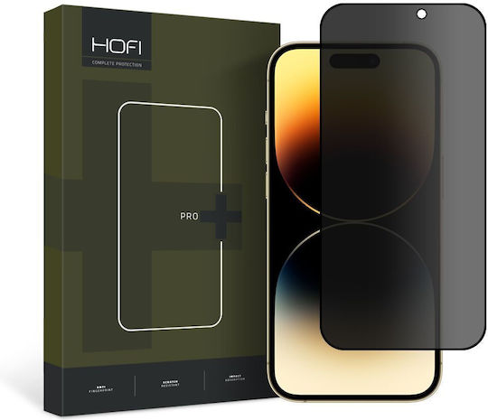 Hofi Anti Spy Glass Pro+ Privacy Tempered Glass (iPhone 15 Pro)