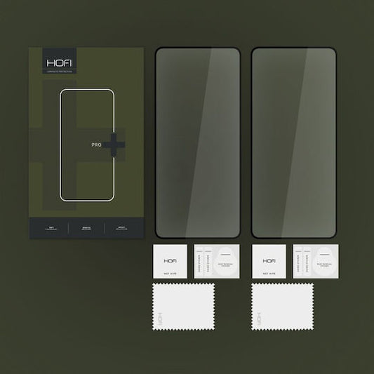 Hofi Full Face Tempered Glass 2τμχ Μαύρο (Redmi Note 13 4G)