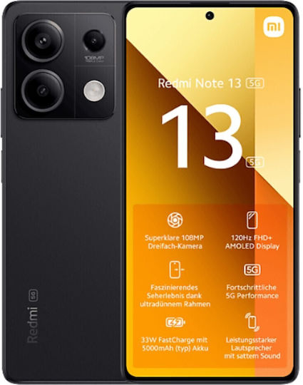 Xiaomi Redmi Note 13 NFC 5G Dual SIM (6GB/128GB) Graphite Black