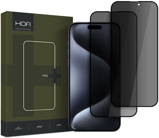 Hofi Anti Spy Glass Pro+ Privacy Tempered Glass 2τμχ (iPhone 16)